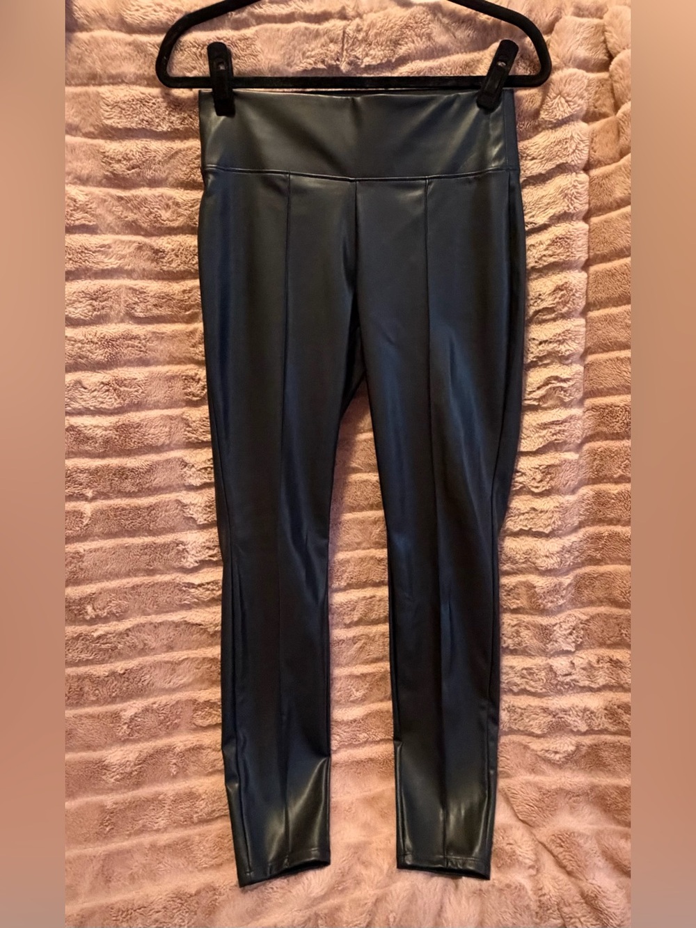Nine West Black Faux Leather Leggings
